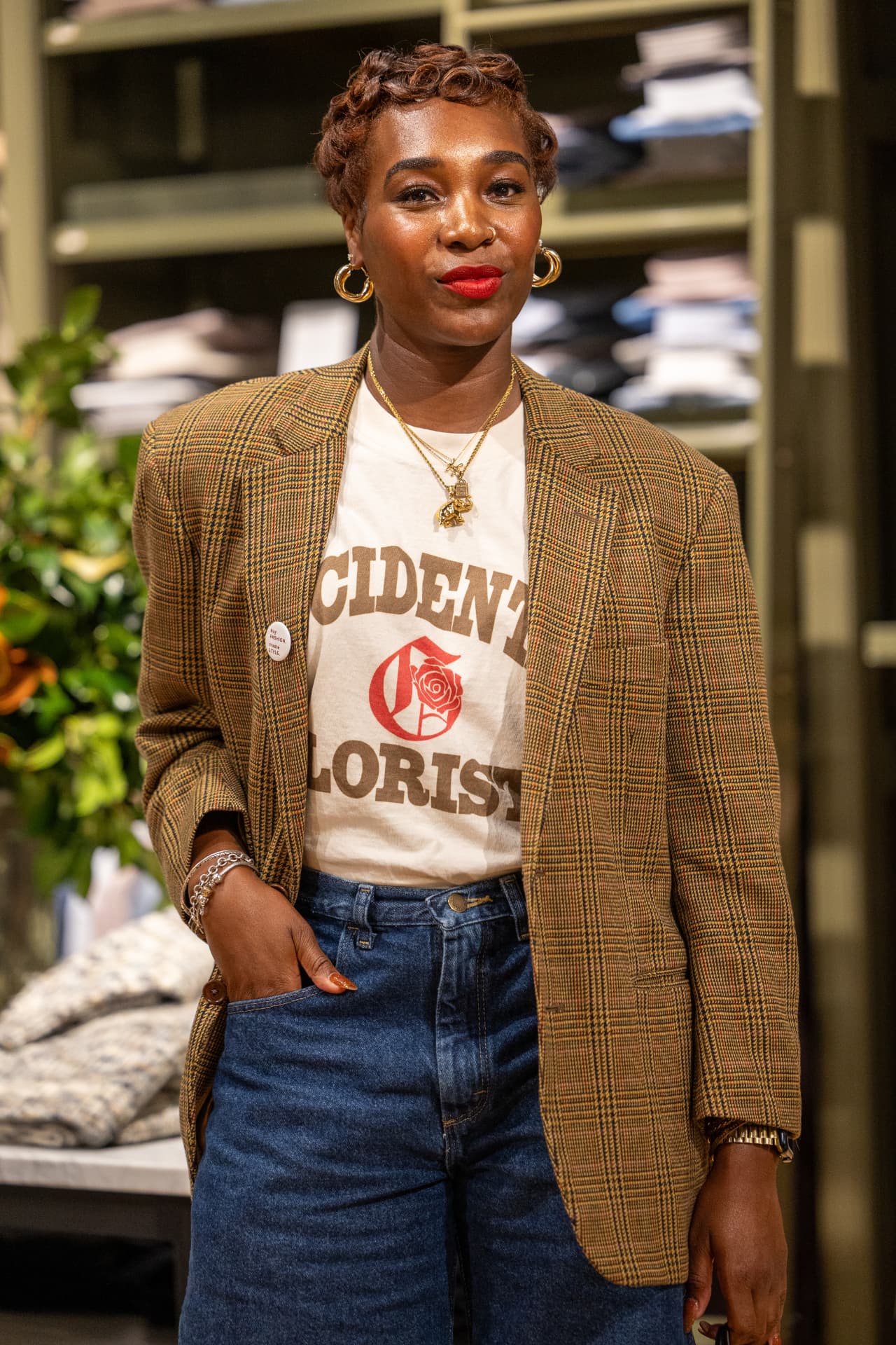 Guest portrait at a retail brand event