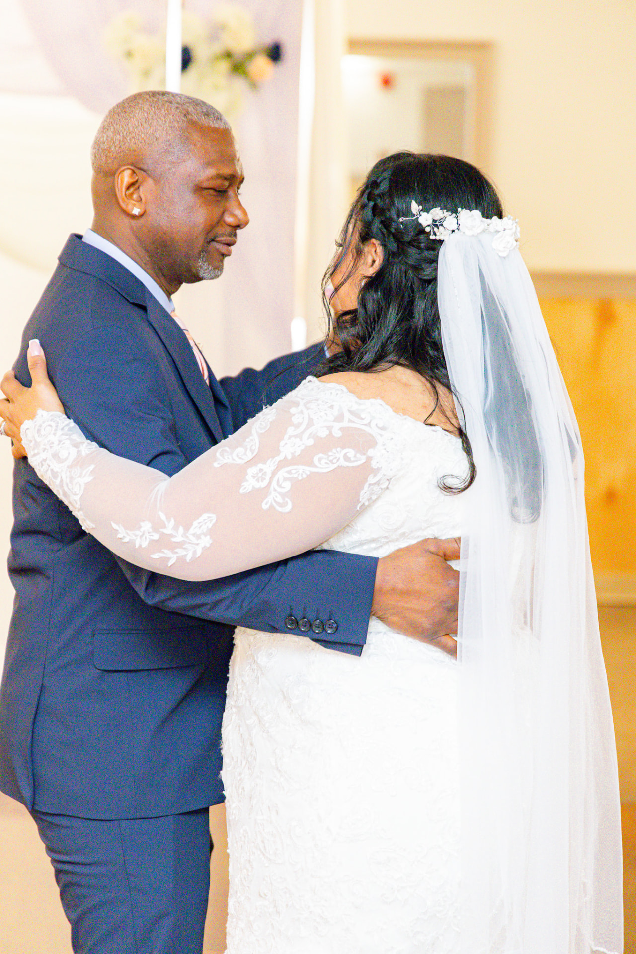 Bride and groom sharing a first dance